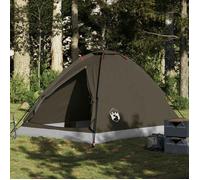 vidaXL Tente de camping à dôme 4 personnes marron imperméable