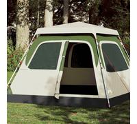vidaXL Tente de camping à dôme 4 personnes vert libération rapide, tente, abri de camping, abri de jardin, tente de jardin, 4004230
