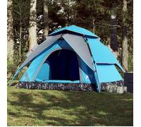 vidaXL Tente de camping à dôme 5 personnes bleu libération rapide 4004186