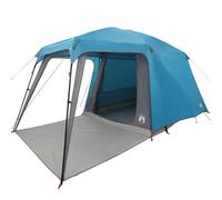 Tente de camping avec dôme porche 5 personnes bleu imperméable