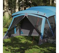 Tente familiale avec porche 6 personnes bleu imperméable tente vidaXL