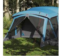 Vidaxl Tente De Camping Avec Porche 4 Personnes Bleu Imperméable