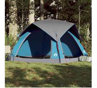 vidaXL Tente de camping de cabine 4009453 4 personnes imperméable bleu