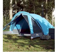 vidaXL Tente de cabine 4 personnes - Bleu imperméable - 94714