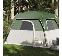 vidaXL Tente de camping de cabine 4 personnes vert imperméable, tente, abri de camping, abri de jardin, tente de jardin, 94542