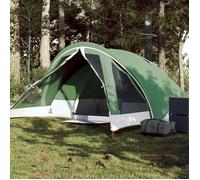 vidaXL Tente de camping de cabine 4 personnes vert imperméable, tente, abri de camping, abri de jardin, tente de jardin, 94713