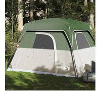 vidaXL Tente de camping de cabine 4 personnes vert imperméable, tente, abri de camping, abri de jardin, tente de jardin, 94542