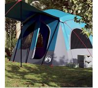 vidaXL Tente de camping de cabine 5 personnes bleu imperméable, tente, abri de camping, abri de jardin, tente de jardin, 94753