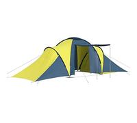 vidaXL Tente de Camping pour 6 Personnes Bleu et Jaune