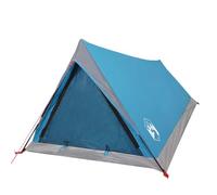Tente de camping 2 personnes bleu imperméable