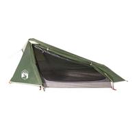 Tente de camping tunnel 1 personne vert imperméable