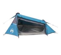 vidaXL Tente de Camping Tunnel 2 Personnes Bleu imperméable