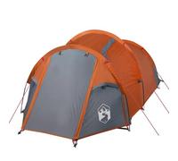 vidaXL Tente de Camping Tunnel 2 Personnes, Tente d'Ombrage avec Sac de Transport, Auvent de Camping, Abri de Jardin, Orange 94388
