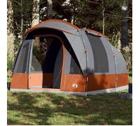 vidaXL Tente de camping tunnel 3 personnes gris et orange imperméable, tente, abri de camping, abri de jardin 94624