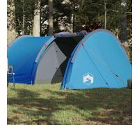 vidaXL Tente de Camping 4 Personnes, Tente d'Ombrage avec Sac de Transport, Auvent Portable avec Parois Latérales pour 94395
