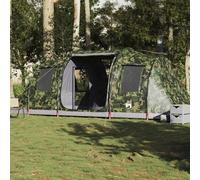 Vidaxl Tente De Camping Tunnel 4 Personnes Camouflage Imperméable