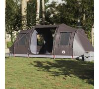 Vidaxl Tente De Camping Tunnel 4 Personnes Marron Imperméable
