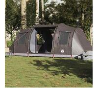 vidaXL Tente de camping tunnel 4 personnes marron imperméable 4009414