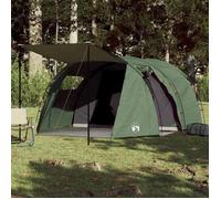 vidaXL Tente de camping tunnel 4 personnes - imperméable avec sac de transport - vert