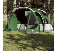 Vidaxl Tente De Camping Tunnel 4 Personnes Vert Imperméable