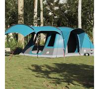 vidaXL Tente de camping tunnel 5 personnes bleu imperméable 4009426