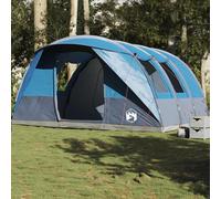 vidaXL Tente de camping tunnel 5 personnes – Bleu imperméable