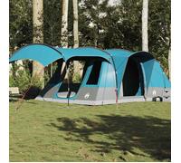 vidaXL Tente de camping tunnel 5 personnes bleu imperméable 4009426