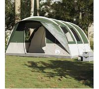 vidaXL Tente de camping tunnel 5 personnes vert imperméable