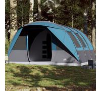 Vidaxl Tente De Camping Tunnel 7 Personnes Bleu Imperméable
