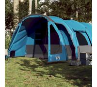 Vidaxl Tente De Camping Tunnel 8 Personnes Bleu Imperméable