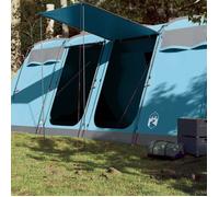 Vidaxl Tente De Camping Tunnel 8 Personnes Bleu Imperméable