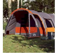 vidaXL Tente de camping tunnel 8 personnes gris imperméable 94736