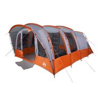 vidaXL Tente de Camping Tunnel 8 Personnes Gris imperméable, Tente, abri de Camping, abri de Jardin, Tente de Camping, abri extérieur
