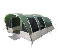 Vidaxl Tente De Camping Tunnel 8 Personnes Vert Imperméable