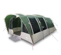 Vidaxl Tente De Camping Tunnel 8 Personnes Vert Imperméable