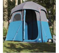 vidaXL Tente de douche 2 personnes – Imperméable – Bleu