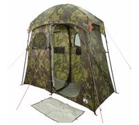 vidaXL Tente de douche 2 personnes camouflage imperméable, tente, tente de jardin, abri d'extérieur, tente de camping, abri 4009538