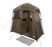 vidaXL Tente de Douche 2 Personnes Marron imperméable, Tente, Tente de Jardin, abri d'extérieur, Tente de Camping, abri de Camping, abri de Jardin