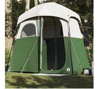vidaXL Tente de douche 2 personnes vert imperméable, tente, tente de jardin, abri d'extérieur, tente de camping, abri de 4009533
