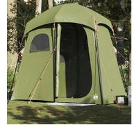 vidaXL Tente de douche 2 personnes vert olive imperméable, tente, tente de jardin, abri d'extérieur, tente de camping, abri 4009536