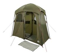 vidaXL Tente de douche 2 personnes vert olive imperméable, tente, tente de jardin, abri d'extérieur, tente de camping, abri 4009536