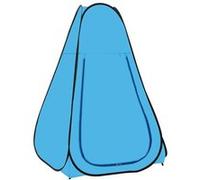 Tente de Douche Escamotable Bleu Toilette Dressing au Camping Extérieur vidaXL