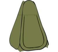 vidaXL Tente de douche escamotable Vert Vert G