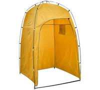 vidaXL Tente de douche WC Dressing Jaune 93037