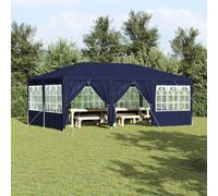 Vidaxl Tente De Fête Avec 10 Murs Latéraux Bleus De 6x4 M En Pe