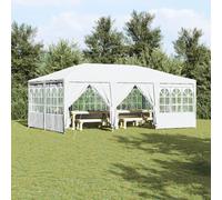 Vidaxl Tente De Fête Avec 10 Parois Blanches 6x4 M Pe