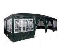 vidaXL Tente de fête avec 12 Murs Verts pour l'extérieur 400 x 800 cm, auvent Super résistant, Parfait pour Les événements, Les buffets et Les fêtes en Famille.