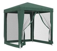 Vidaxl Tente De Fête Avec 4 Parois Latérales En Maille Vert 2x2 M Pehd Vert