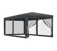 vidaXL Tente de fête avec 6 parois latérales en Maille Anthracite 3x6m