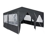 Vidaxl Tente De Fête Avec 8 Parois Latérales Anthracite 4x4 M Pe